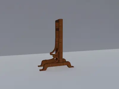 wooden shelf  3D model