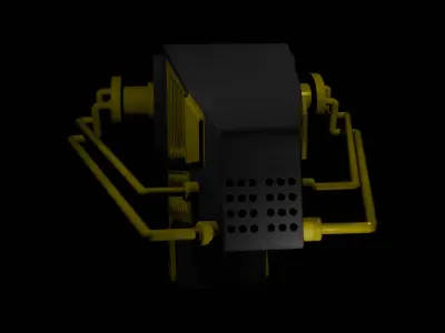 gun Electric Free low-poly 3D model