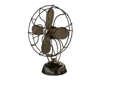 Antique Fan Low-poly 3D model