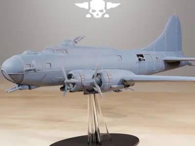 GrimGuard Bomber with Interior 3D print model