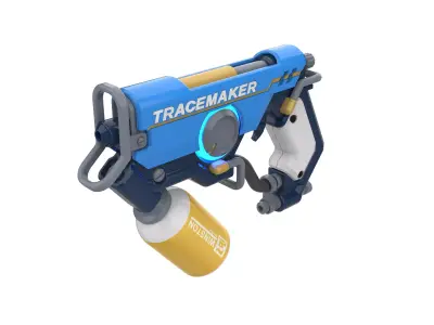  Tracer Graffiti Skin Blaster - Overwatch - Commercial - STL 3D print model