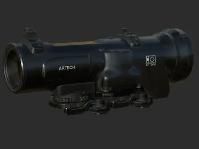 Weapon - Scope - 08 - Scope6X Low-poly 3D model