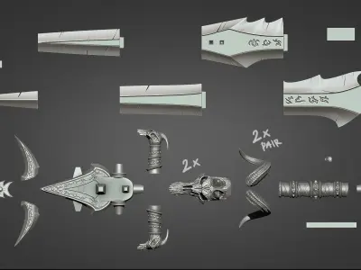 Lich King - Frostmourne v3 3D print model
