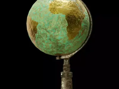 Antique Style Globe 3D model