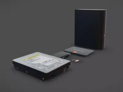 Electronics Low-poly 3D model