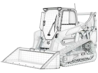 T76 Platinum Compact Track Loader - Bucket 3D model
