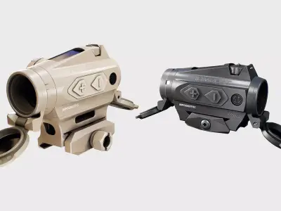 Sig Sauer Romeo4T Tactical Solar Powered Red Dot Sight Low-poly 3D model