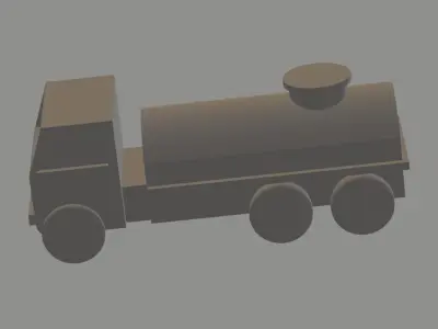  Machine for breadboard model  Fuel truck 3D print model