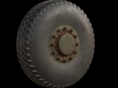 Off Road tire Low-poly 3D model
