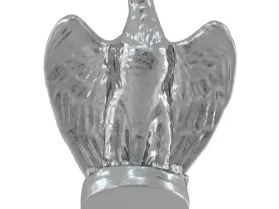 Eagle Figurine Metal 3D model