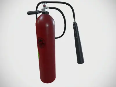 CO2 Fire Extinguisher 3D model purchase