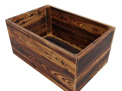 Crate 3d model Low-poly 3D model