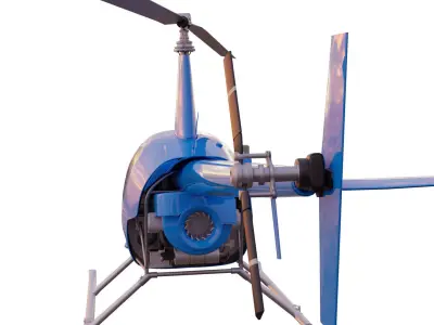 private helicopter 3D model