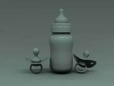 baby bottle 3D model
