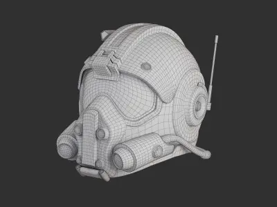 Sci-Fi Helmet 3D model get