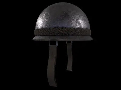 Old WW2 US Army Helmet -  Game Ready - Low Poly PBR 3D Model Low-poly 3D model