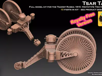 Tsar Tank ROYALTY FREE VERSION 3D print model