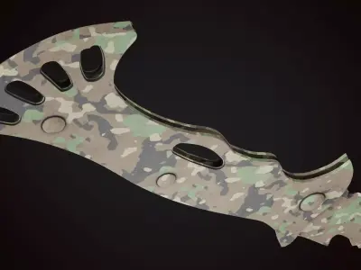 Knife 3 C Low-poly 3D model