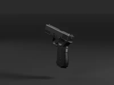 Modern Tactical Auto Pistol 3D model