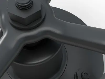 Industrial Metal Valve 3D model