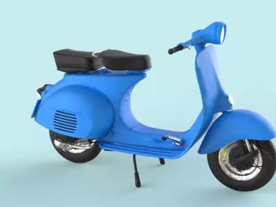 Vespa Scooter 3D model shop