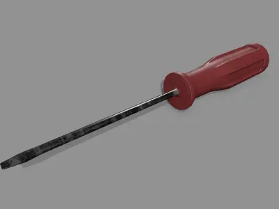 screwdriver Low-poly 3D model 16