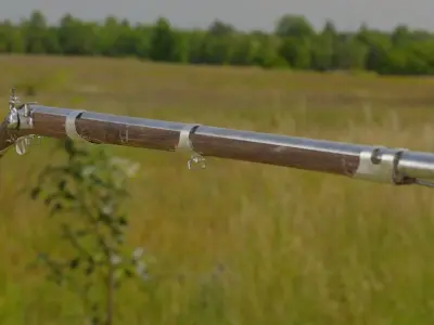 lowpoly gameready musket rifle Low-poly 3D model