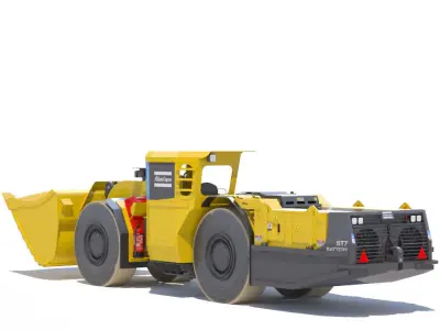 Atlas Copco underground loader Scooptram ST7 battery powered 3D model
