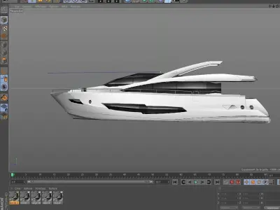 Yatch Boat Free 3D model