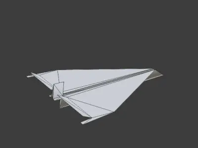 Paper Plane 3D model