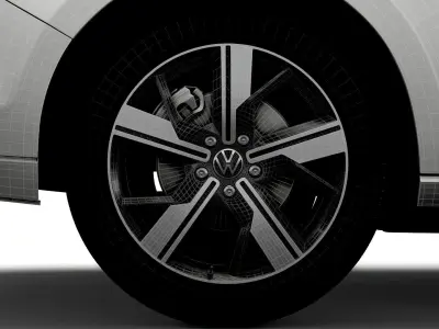 Volkswagen Caddy Life 2021 wheel 3D model