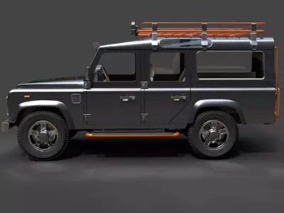 Land Rover Defender 110 - Hyper-Detailed Off-Road 3D Model 3D model