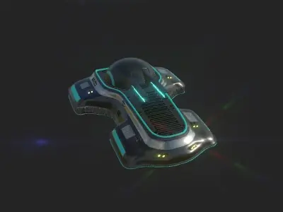Sci Fi Tank 3D model purchase