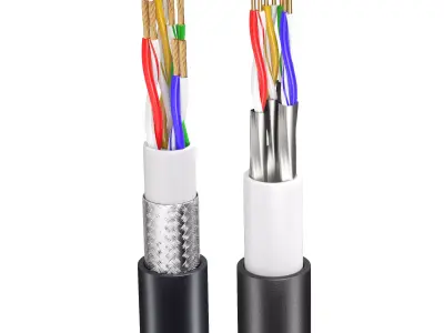  stretch cable Cable cut  3D model Low-poly 3D model