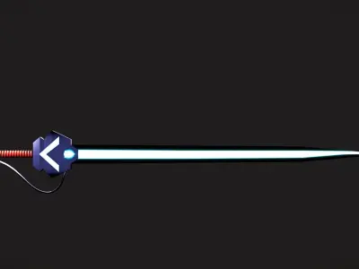 Fully Customizable Celestial Blade For Animation and Game 3D model