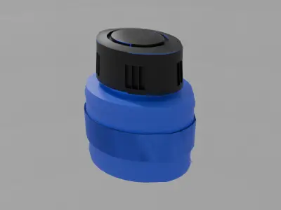 PAKISTANI INK BOTTLE  3D MODEL Free low-poly 3D model
