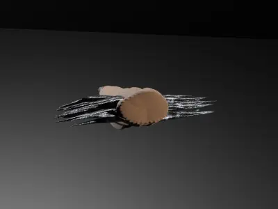 club with thorns 3D model