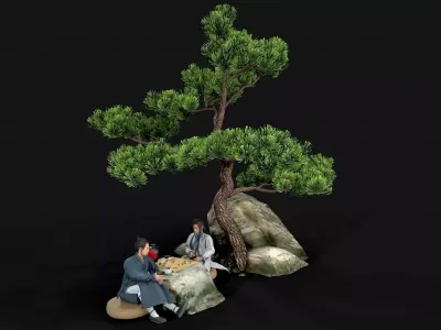 man Character Low-poly 3D model