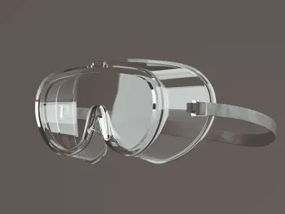 Safety glasses Low-poly 3D model purchase