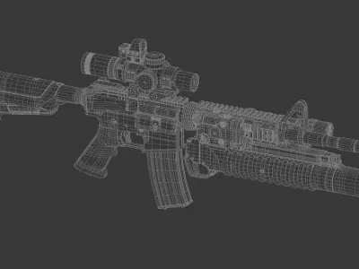 M4 M203 3D model