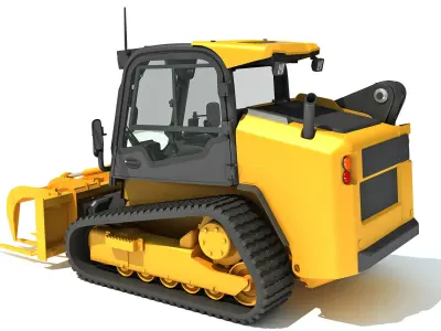 Skid Steer Loader Manure Fork 3D model