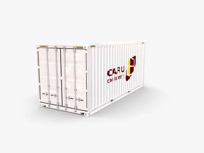 20ft Shipping Container Caru v1 3D model