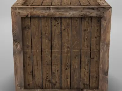 Wooden Crate Pack 1 Low-poly 3D model
