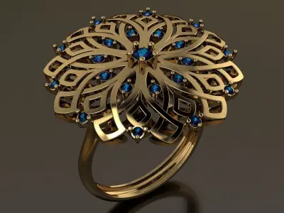 turkish ring 3D print model