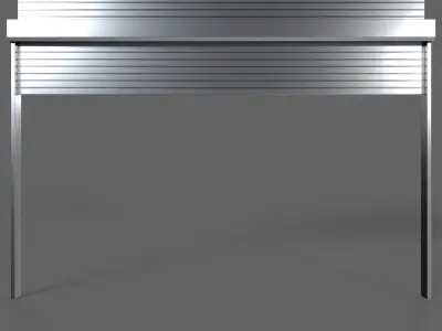 PBR Industrial Door A3 Low-poly 3D model