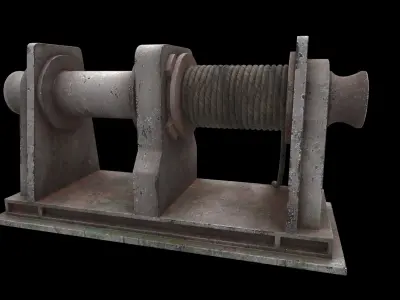 mooring winch 3D model