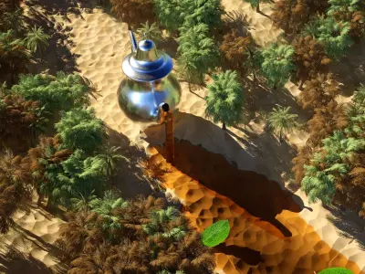 tea river 3D model
