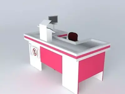 Kit514 Caixa Comercial check out Mercado por Alex Marques Free 3D model