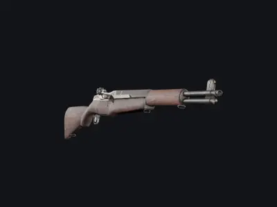 M1 Garand - World War 2 Gun Low-poly 3D model