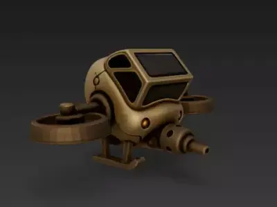 Metal Slug Drone 3D print model